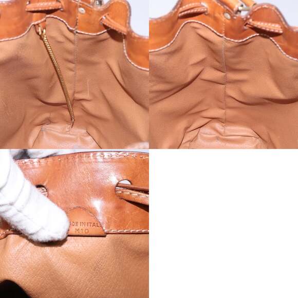 CELINE Macadam Canvas Shoulder Bag Beige Gold - Picture 12 of 12